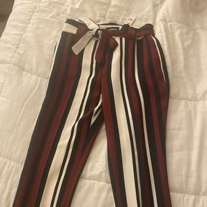 Brand new express stripped dress pants.